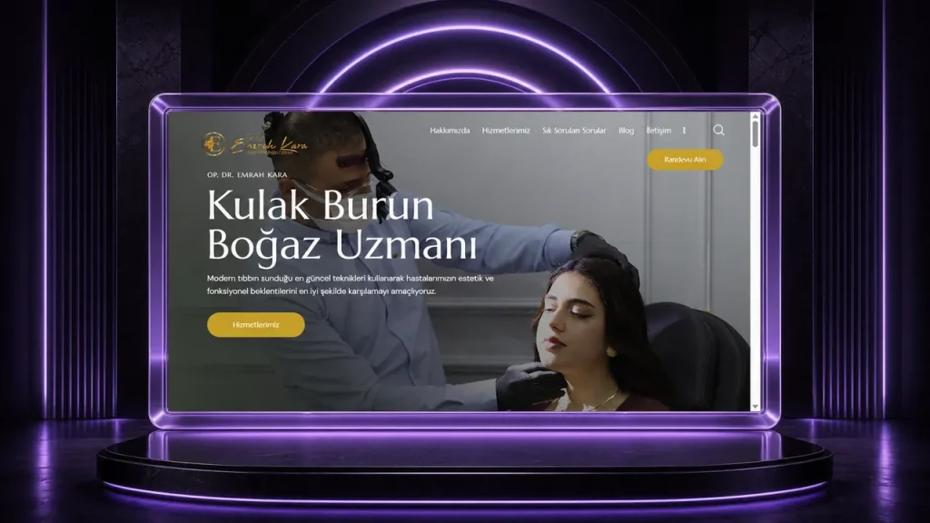 Dr. Emrah Kara web sitesi tasarımı