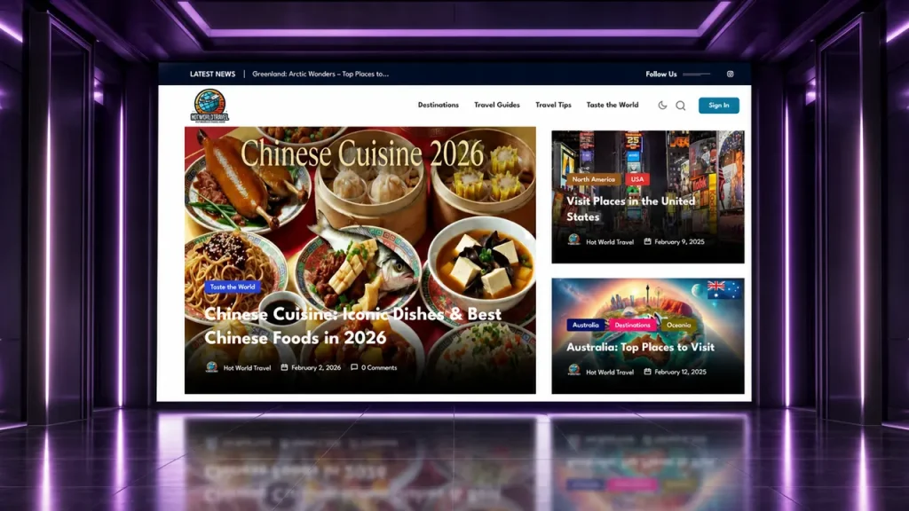 Hot World Travel web sitesi tasarımı
