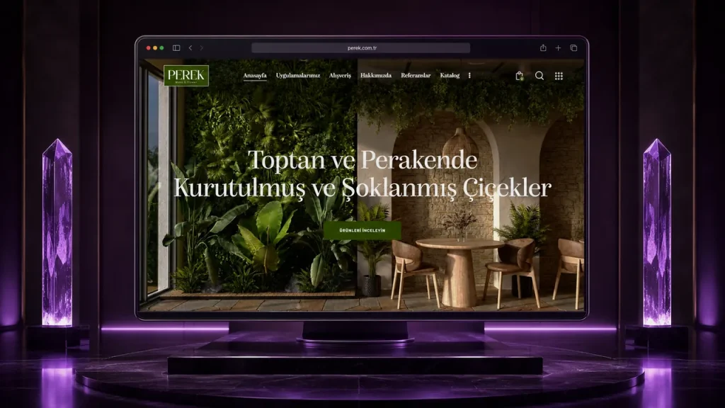 Perek Mossflower web sitesi tasarımı