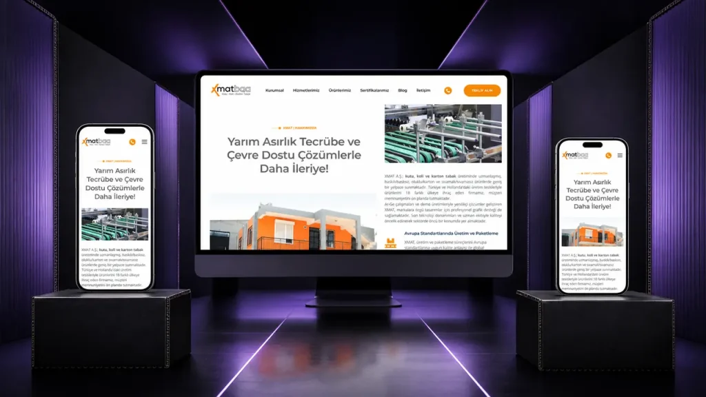 Xmat web sitesi tasarımı